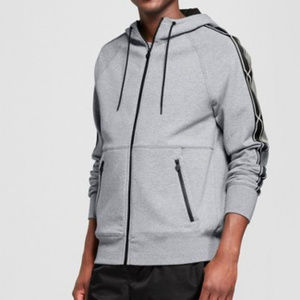 Hunter Men's Chain Trim Full Zip Hoodie IN GRAY